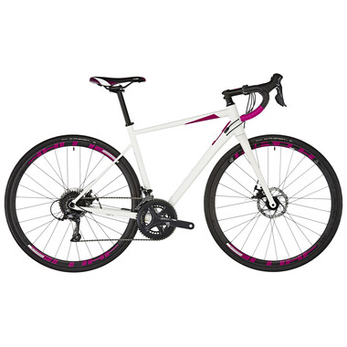 Bicicleta de carrera CUBE AXIAL WS PRO DISC Shimano Sora 34/50 Mujer Blanco/Rosa 2018 0